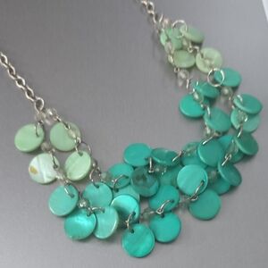 Elegant Green Shell Necklace